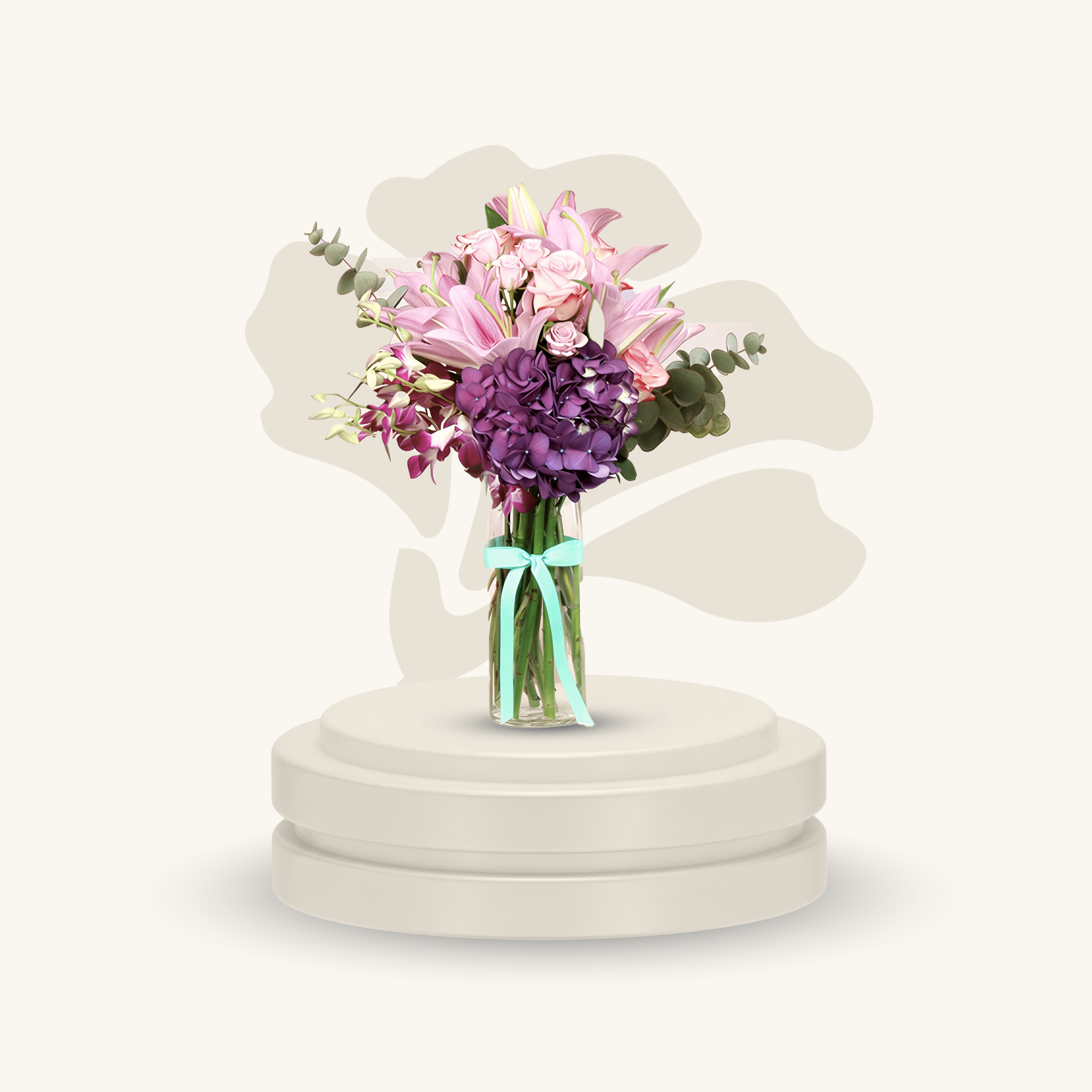 فازة البساطة الوردية