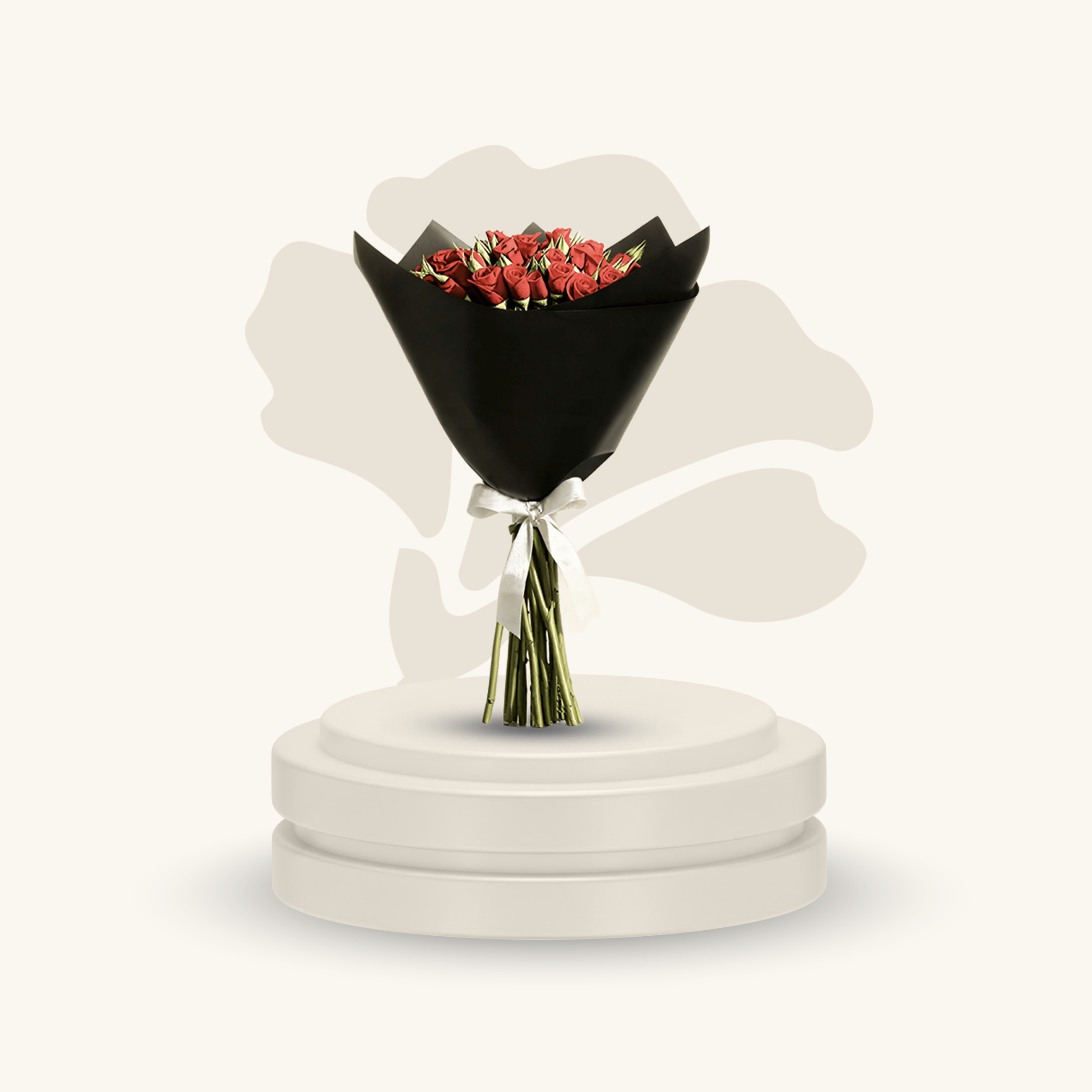 باقة بيبي جوري الحمراء الأنيقة | 18 زهرة