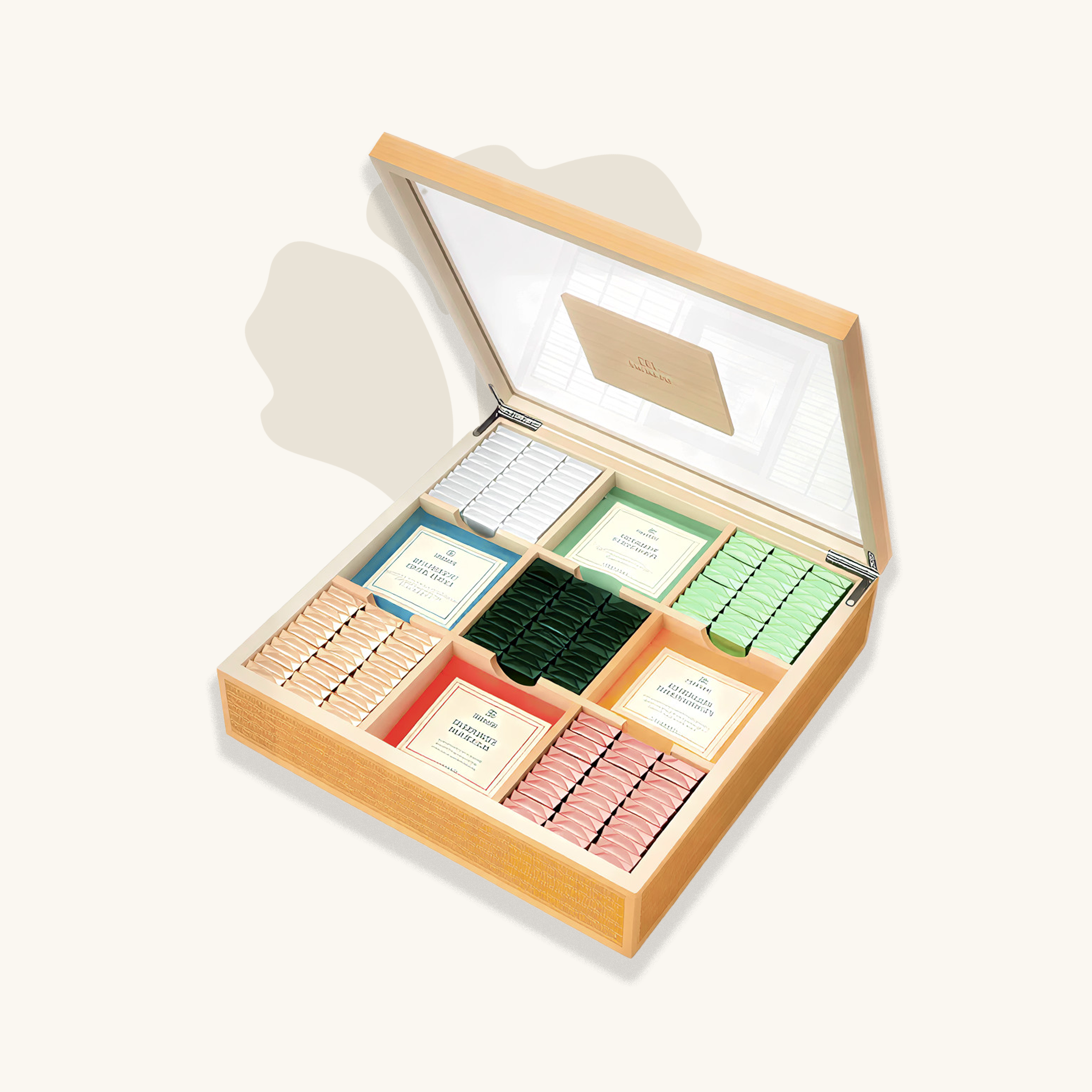 علبة خشبية من ١٣٨٥غ، لي تيه