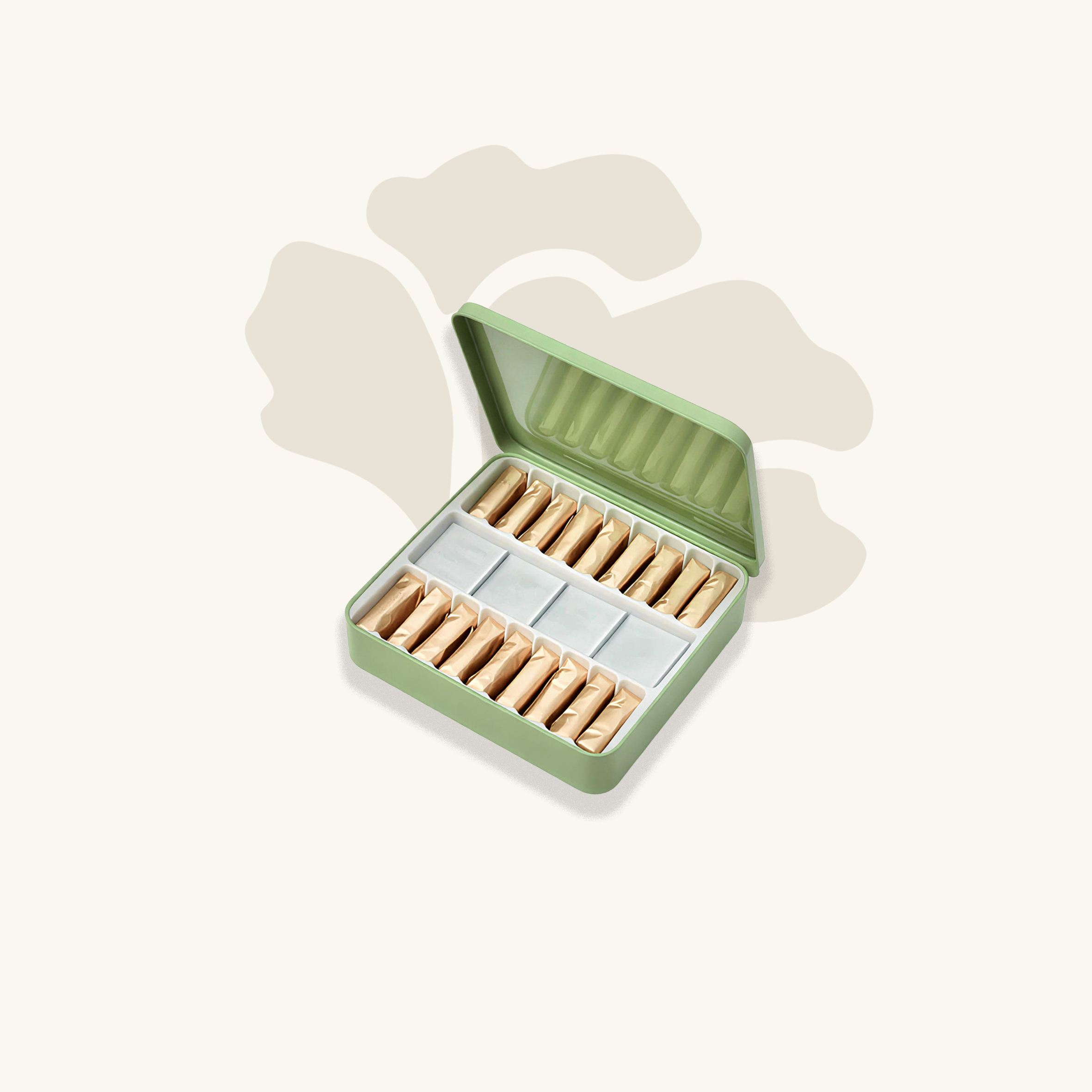 علبة معدنية من ٢٦ قطعة، لو ويفر كراكان