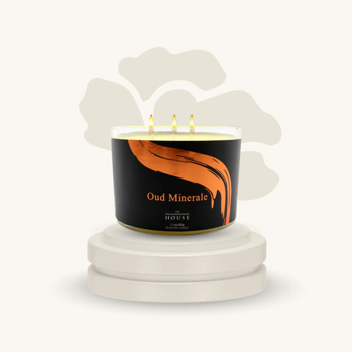 شمعة معطرة عود مينرال 320 جرام