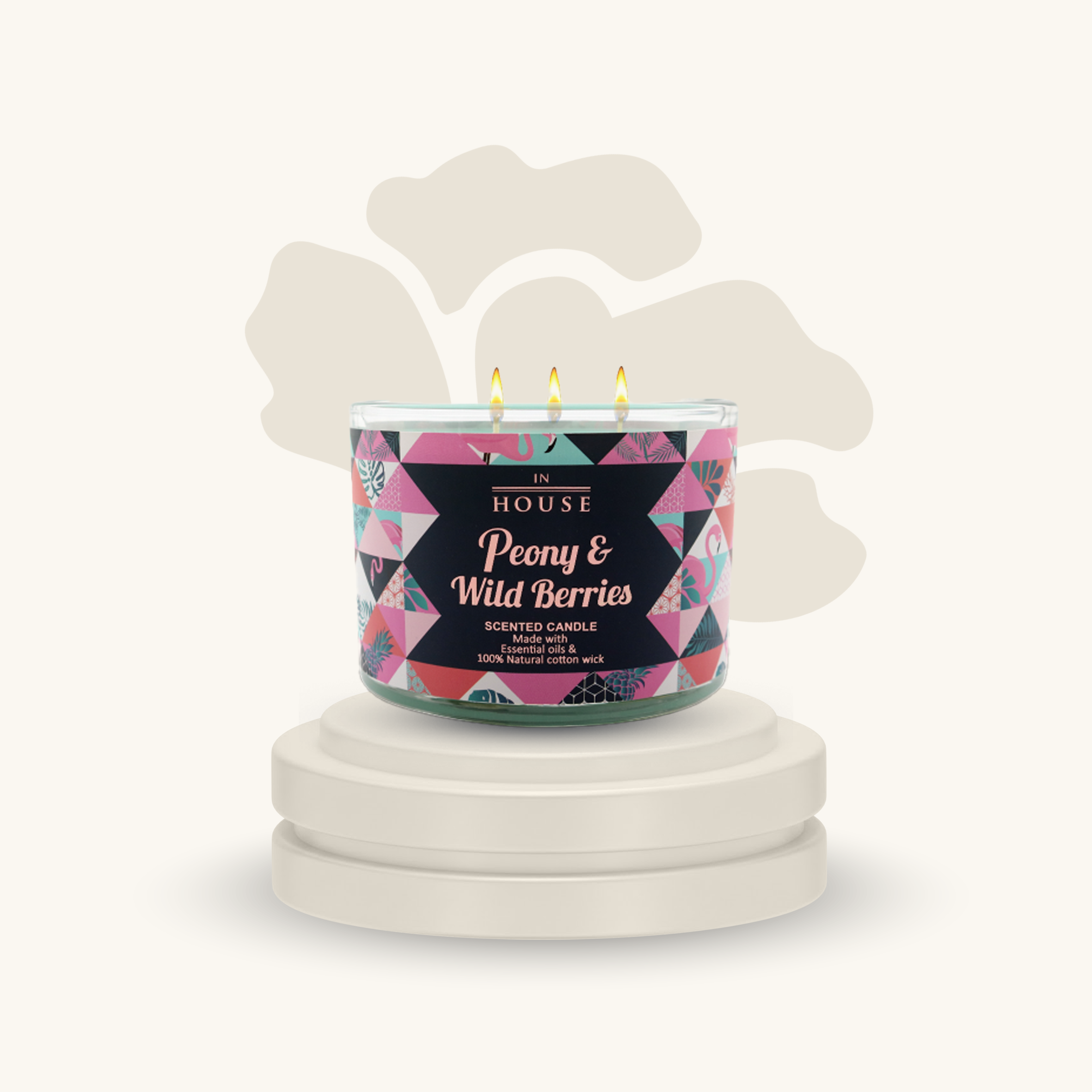 شمعة معطرة بيوني اند وايلد بيريز 320 جم