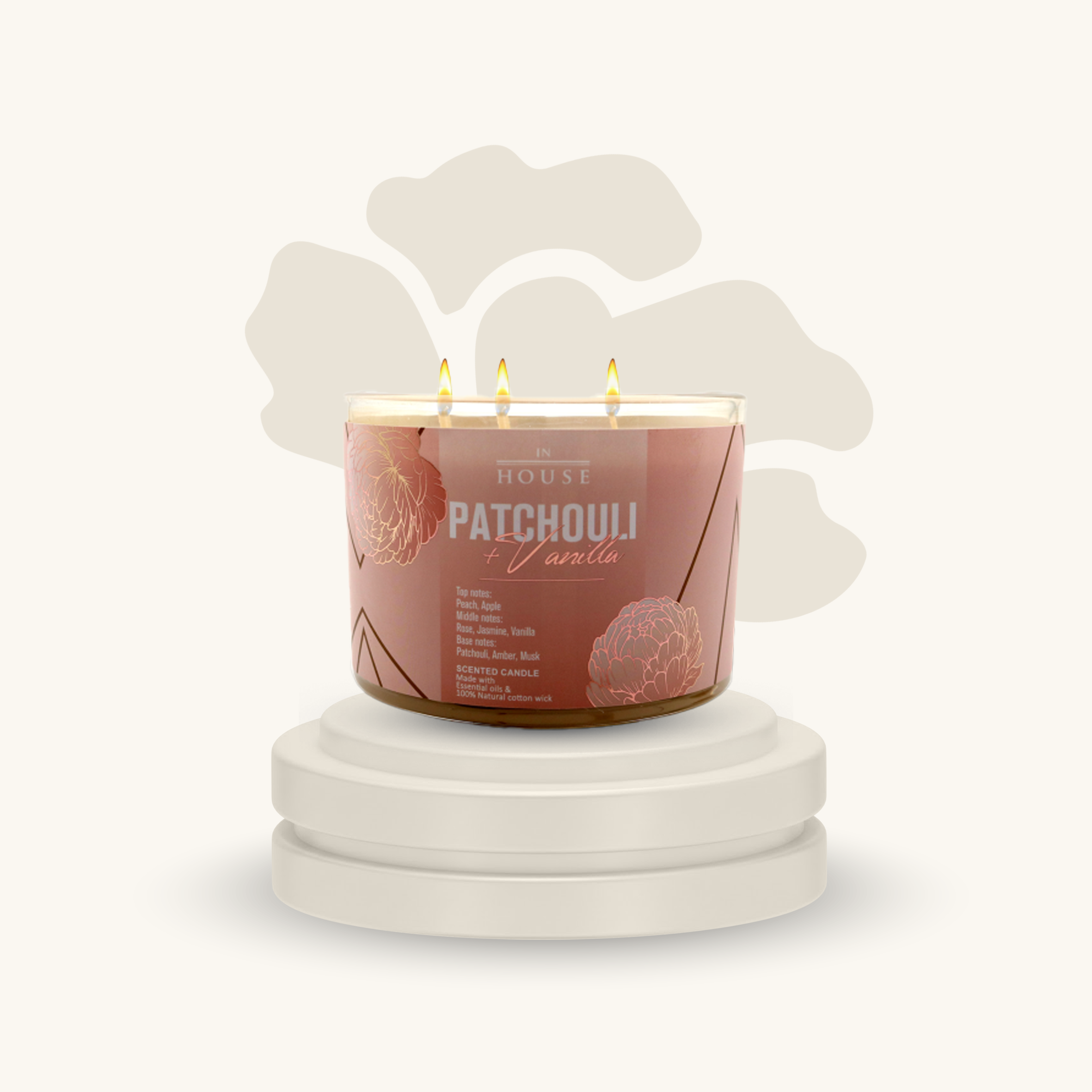 شمعة معطرة باتشولي اند فانيلا 320 جرام