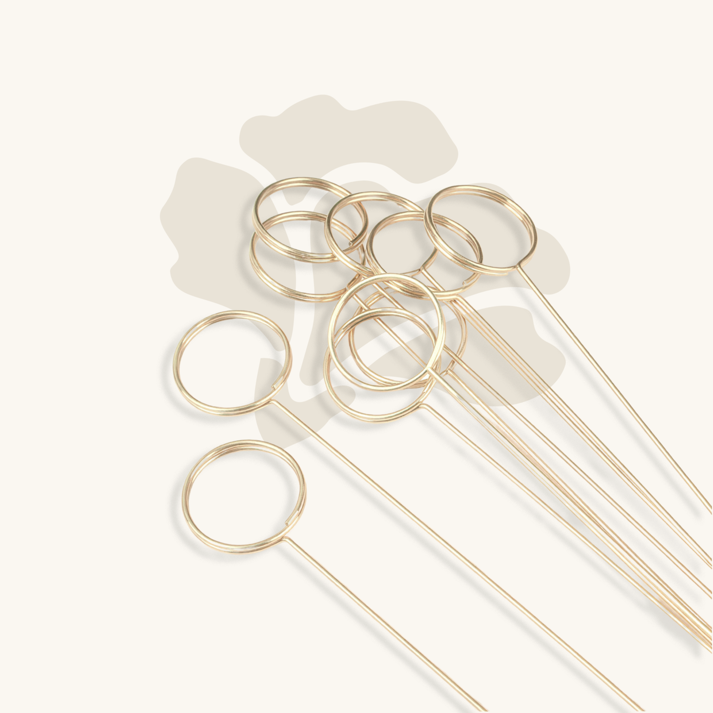 تغريسة دائرية ذهبية