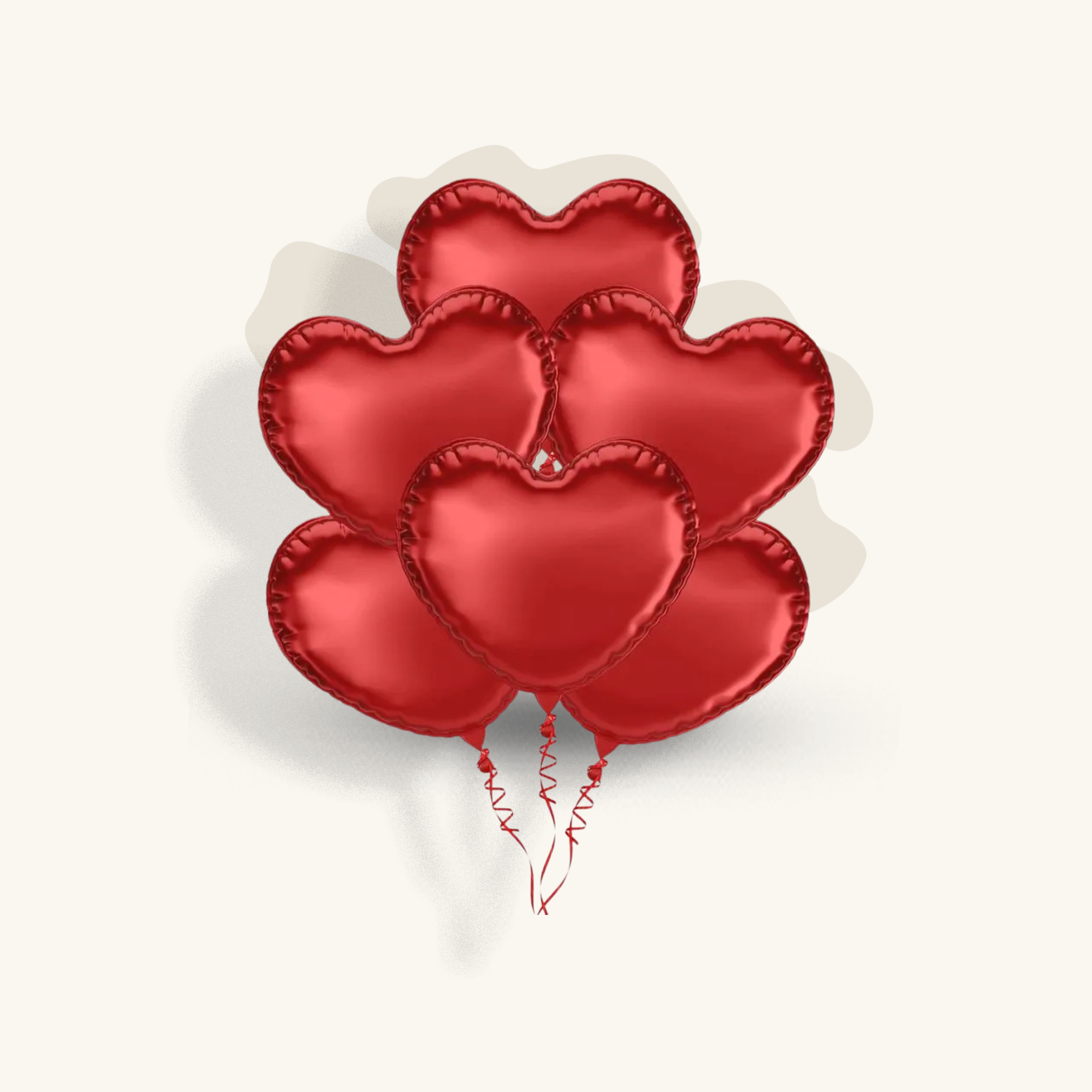 بالونات قلوب حب