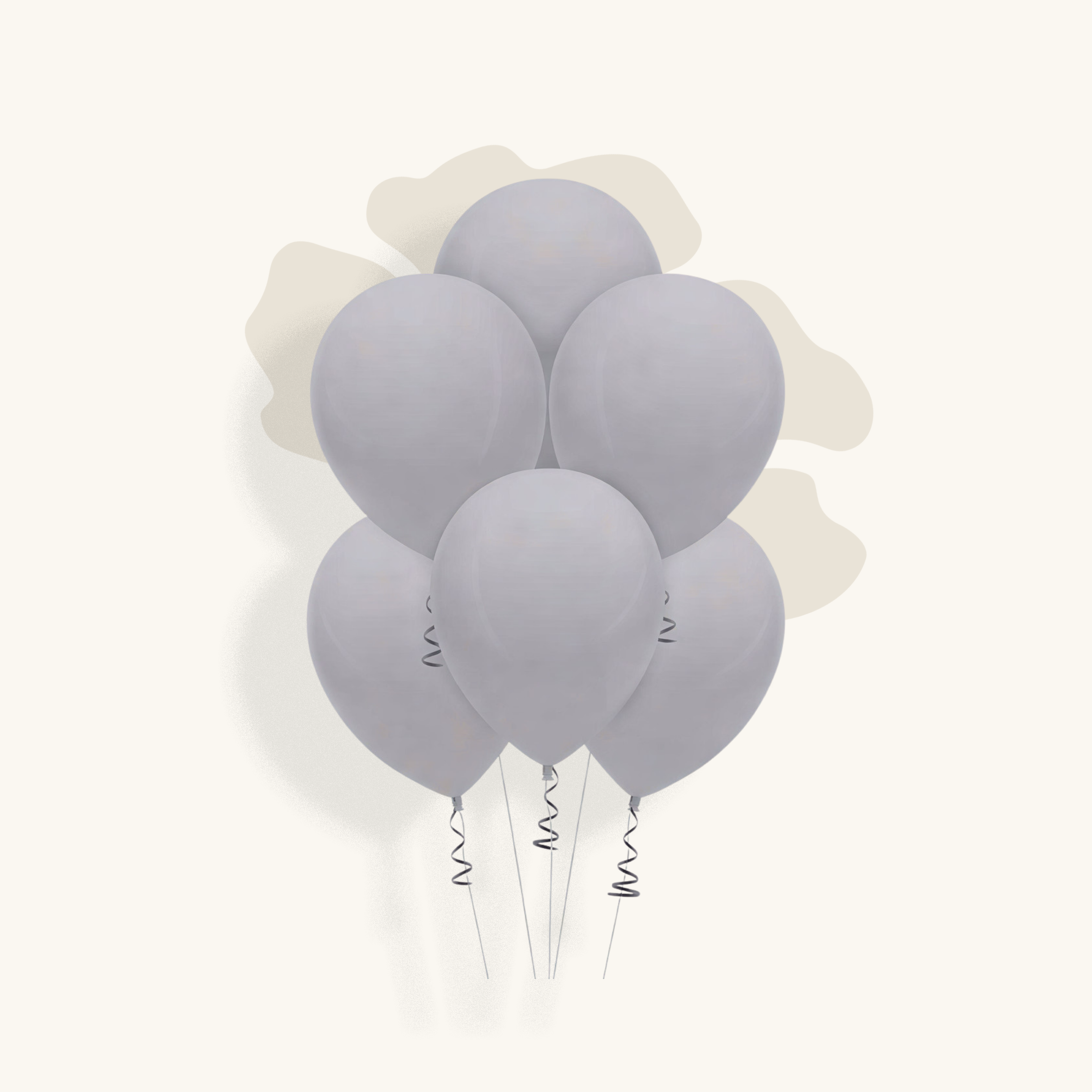 بالون كروم فضي