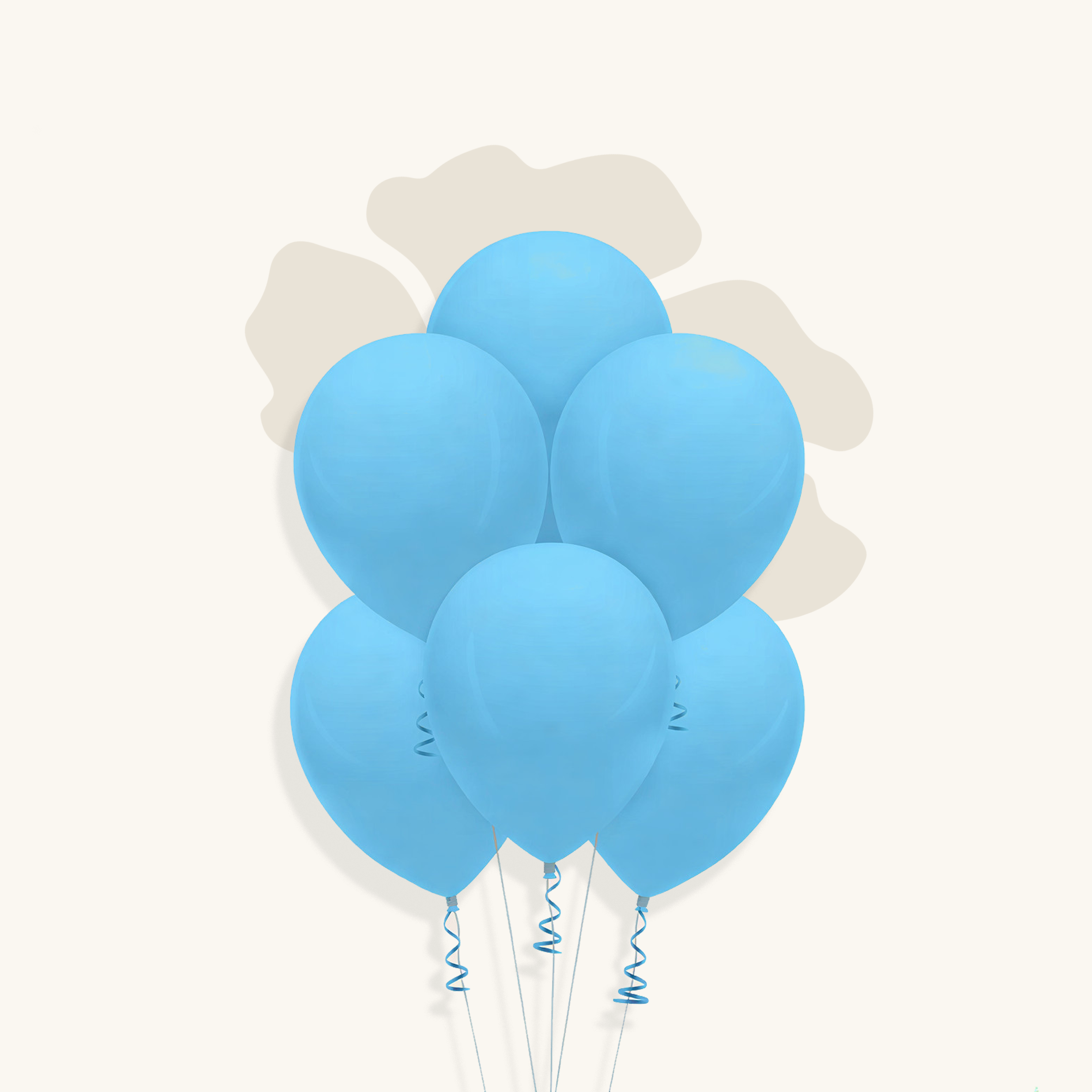 بالون لاتكس لون ازرق فاتح