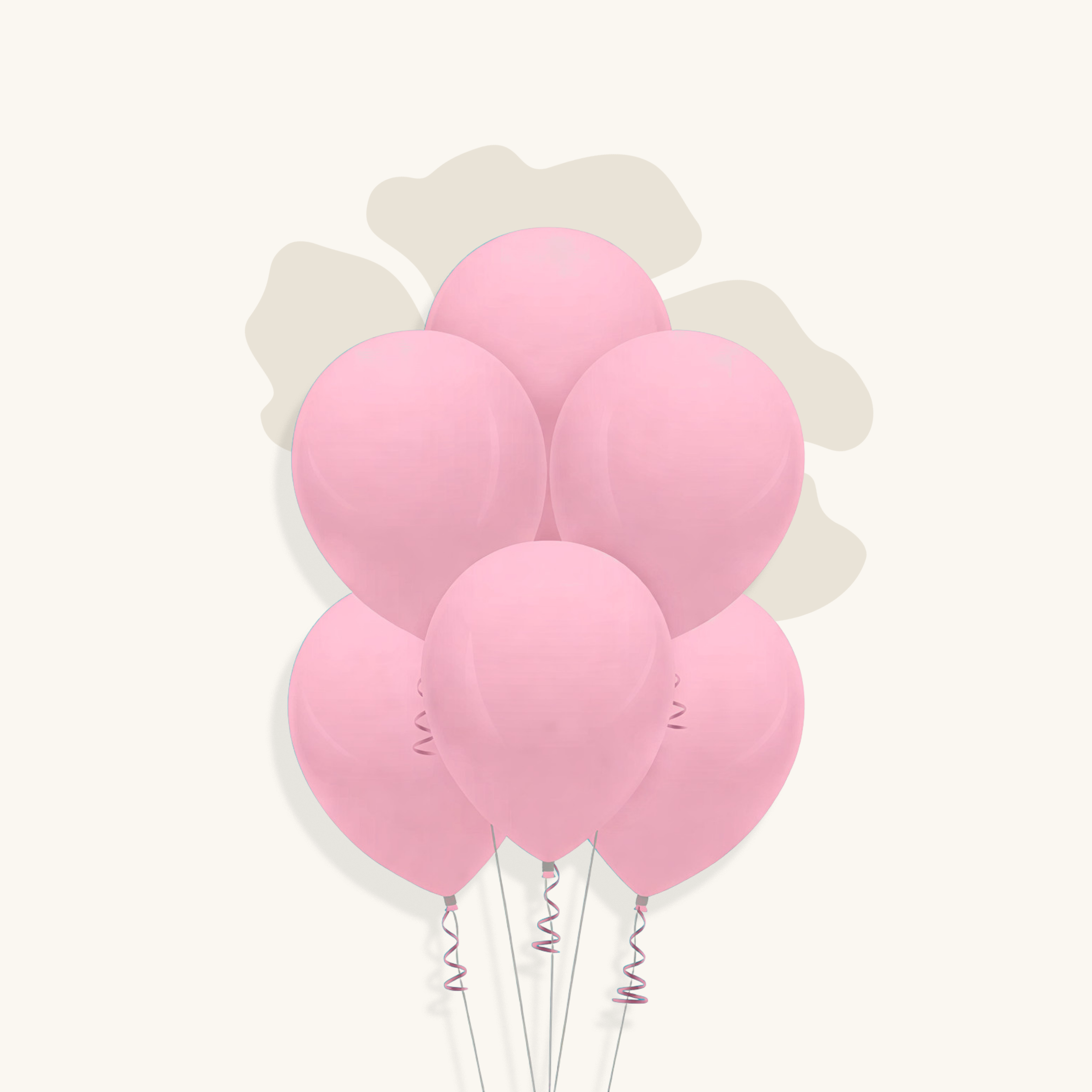 بالون لاتكس لون وردي فاتح