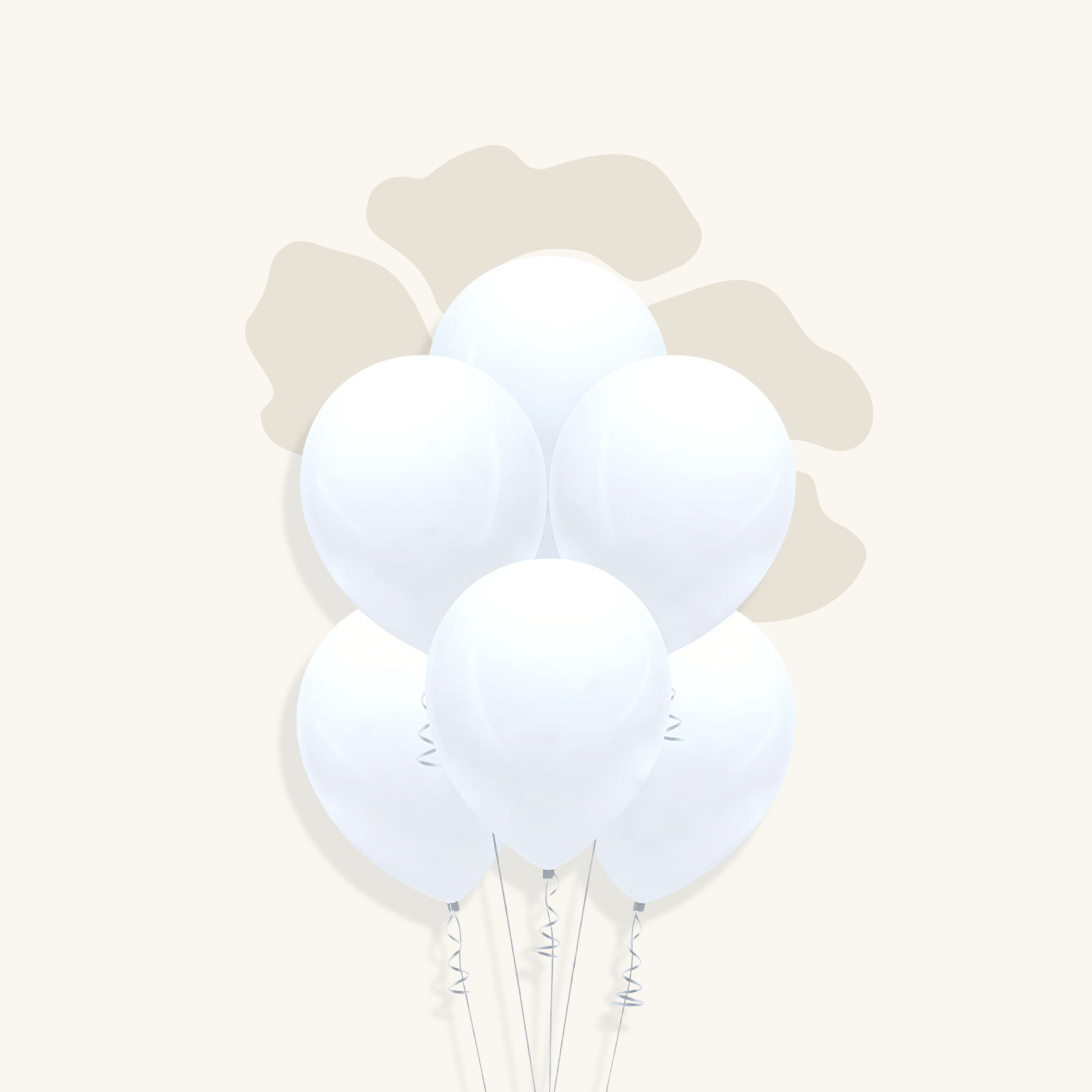 بالون لاتكس لون ابيض