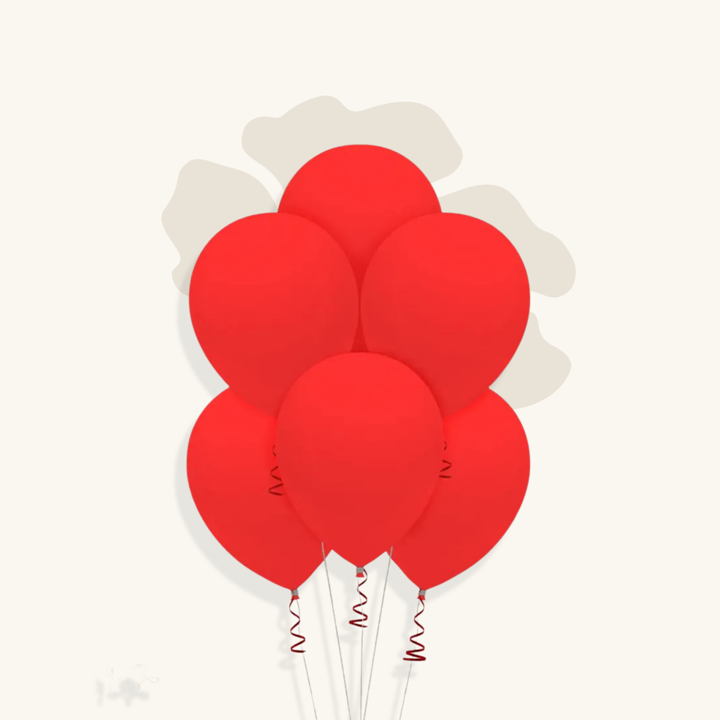 بالون لاتكس لون احمر