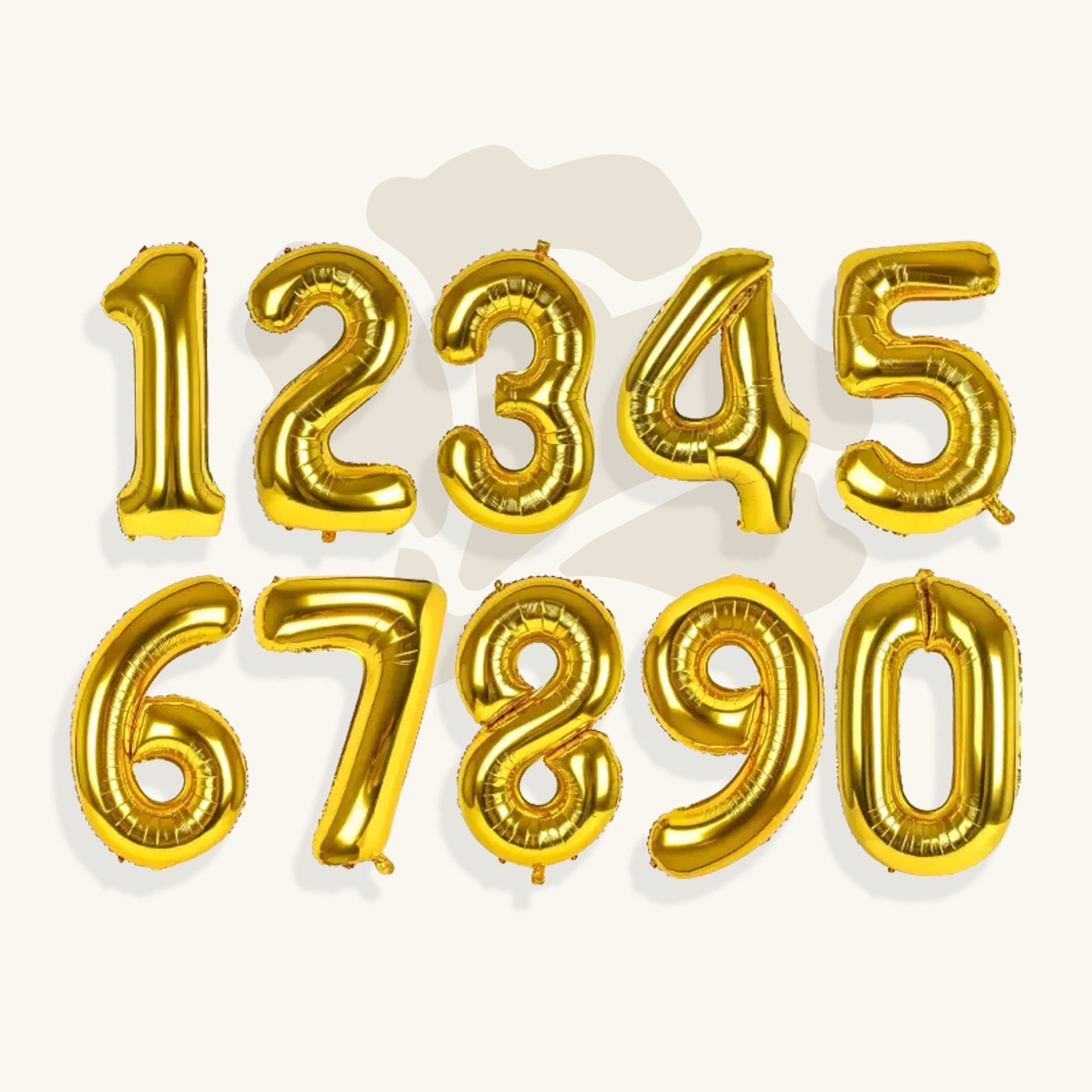 ارقام بالون ذهبي