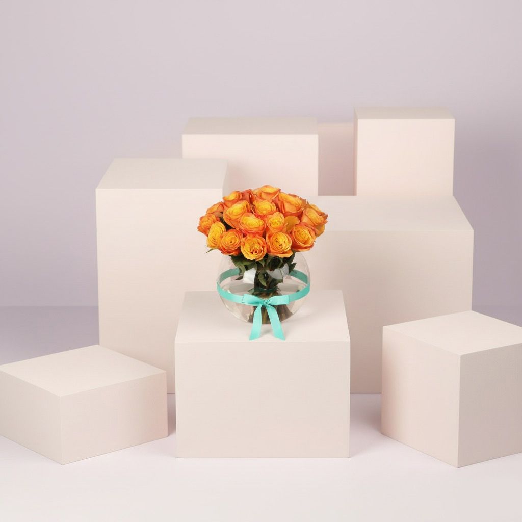 فازة الجوري البرتقالي