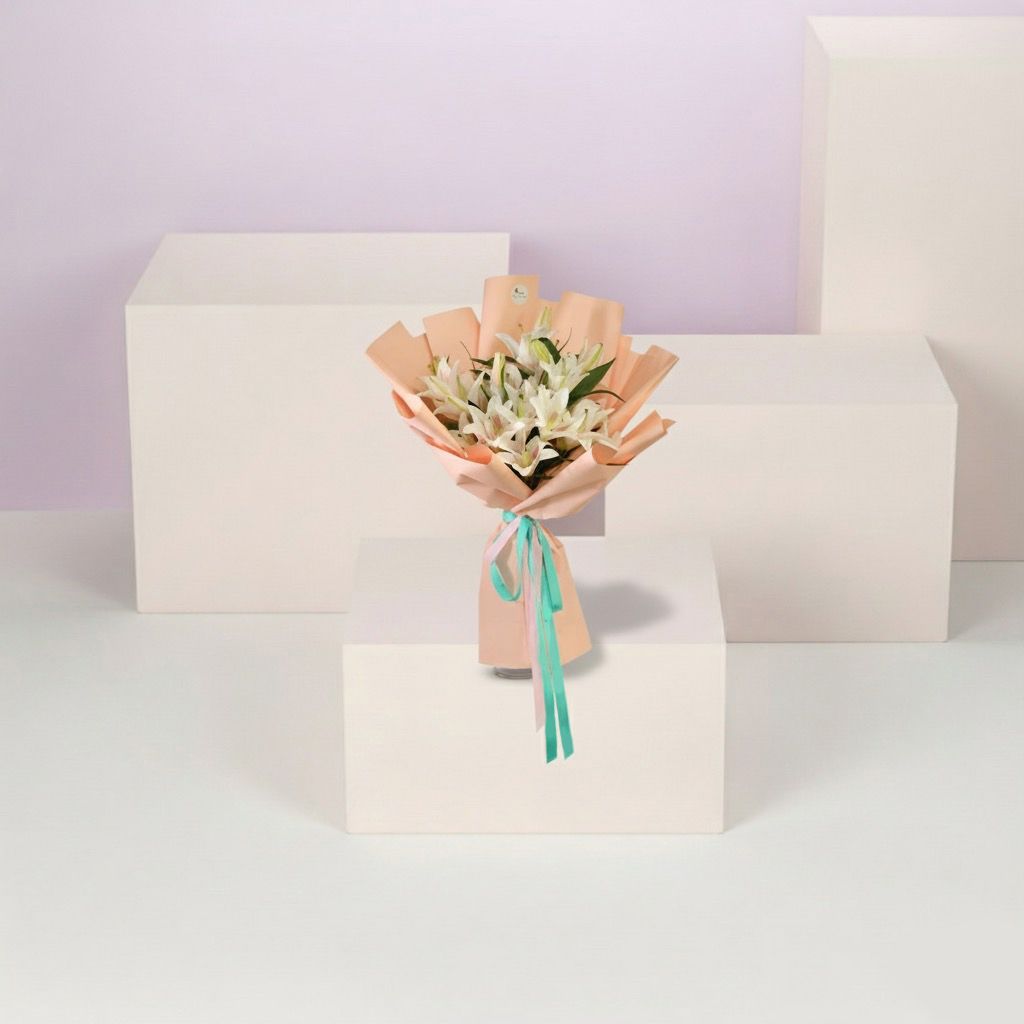 باقة كازابلانكا بيضاء